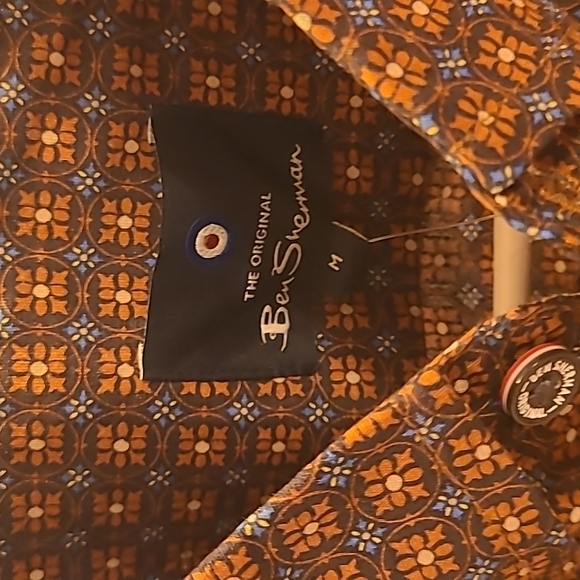 Ben Sherman Carmel Shirt Sleeve Button Down NWT - Picture 3 of 4